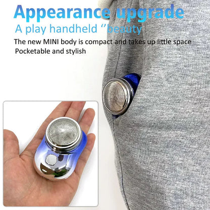 Mini Portable USB Rechargeable Electric Shaver ماكينة حلاقة كهربائية صغيرة محمولة قابلة للشحن عبر