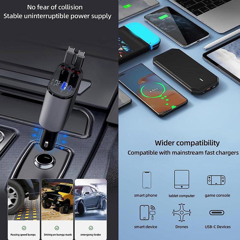 Retractable Car Fast Charger