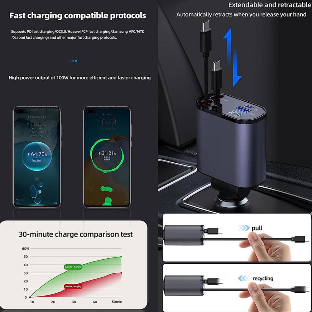 Retractable Car Fast Charger