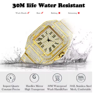 😮 Original Golden Watch , High Quality Offer Today Only 99 AED 😮