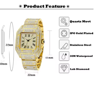 😮 Original Golden Watch , High Quality Offer Today Only 99 AED 😮