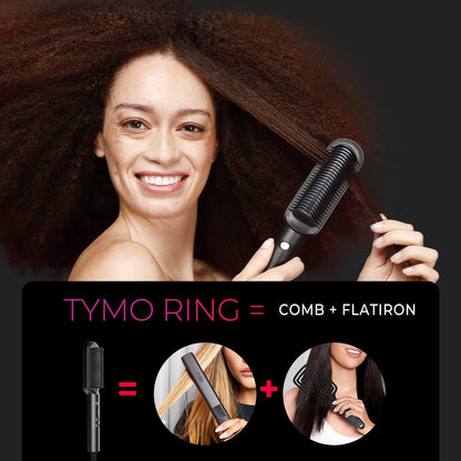 TYMO Hair Straightener Brush – Smooth & Straight