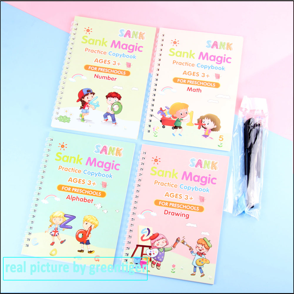 4 piece  Magic Book writing