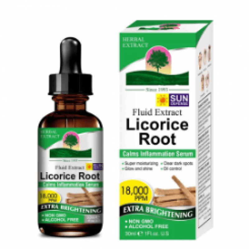 Pore Shrinking Licorice Root Facial Serum - 30ml, Reduces Acne, Blackheads, Hyperpigmentation, and Coarse Lines