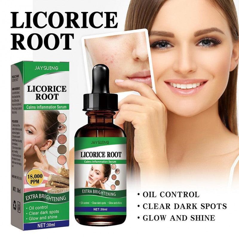 Pore Shrinking Licorice Root Facial Serum - 30ml, Reduces Acne, Blackheads, Hyperpigmentation, and Coarse Lines